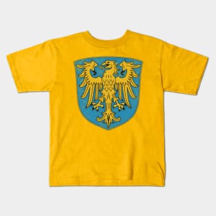 Vintage Distressed Style Poland/Polish Upper Silesian Voivodeship Kids T-Shirt